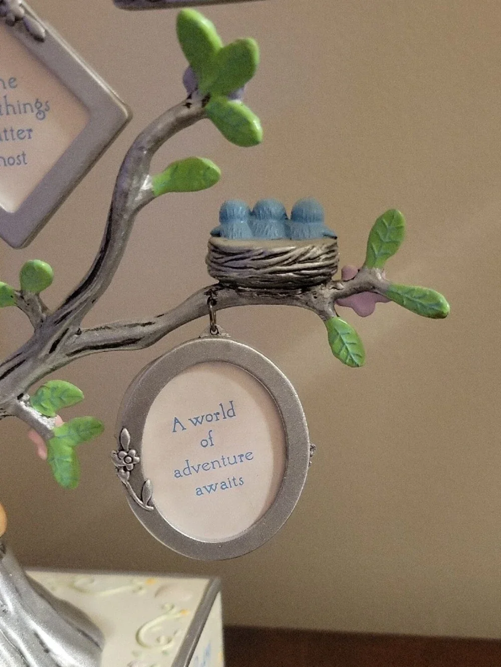Hallmark Pastel Green and Pink Family Tree Photo Frame.